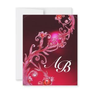 MAGIC BERRIES 4,MONOGRAM red burgundy