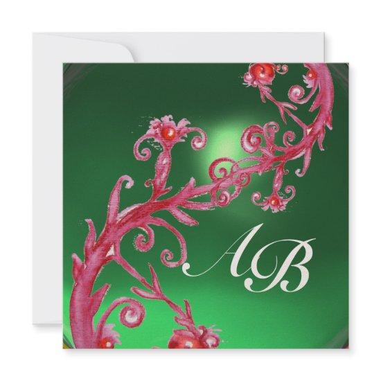 MAGIC BERRIES 4,MONOGRAM red jade gold