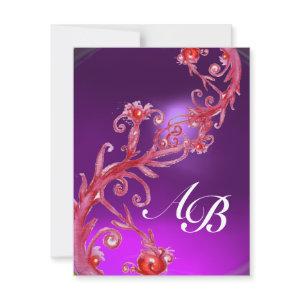 MAGIC BERRIES 4,MONOGRAM red ,purple amethyst
