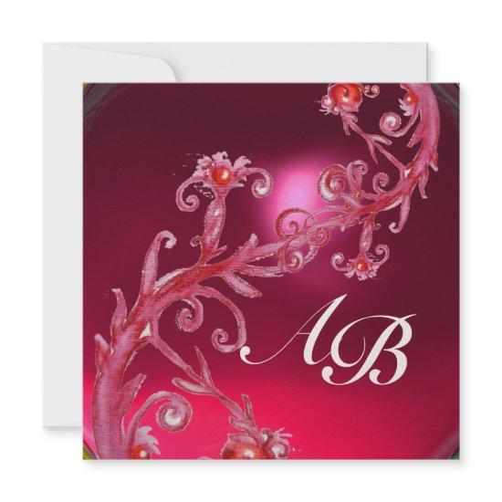 MAGIC BERRIES 4,MONOGRAM red ruby silver