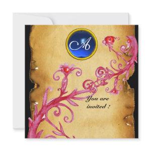 MAGIC BERRIES  MONOGRAM,  blue