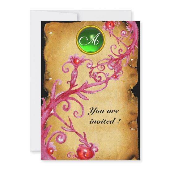 MAGIC BERRIES  MONOGRAM,  green