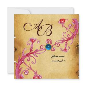 MAGIC BERRIES  MONOGRAM  Parchment Blue Sapphire