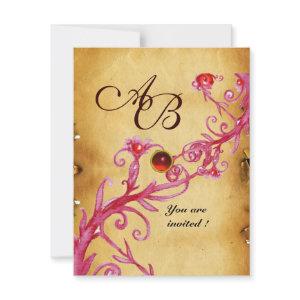 MAGIC BERRIES  MONOGRAM  Parchment Red Ruby