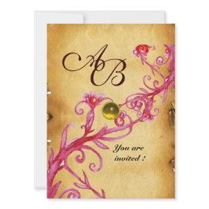 MAGIC BERRIES  MONOGRAM  Parchment Yellow topaz