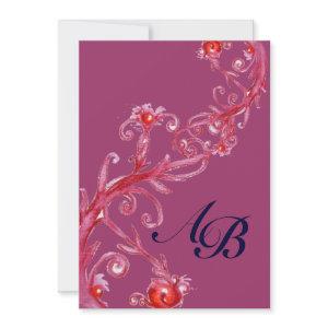 MAGIC BERRIES,MONOGRAM purple red