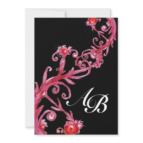MAGIC BERRIES,MONOGRAM red black