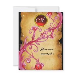 MAGIC BERRIES  MONOGRAM,  red