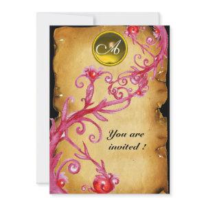 MAGIC BERRIES  MONOGRAM red pink purple yellow