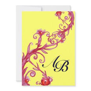 MAGIC BERRIES,MONOGRAM red yellow purple black