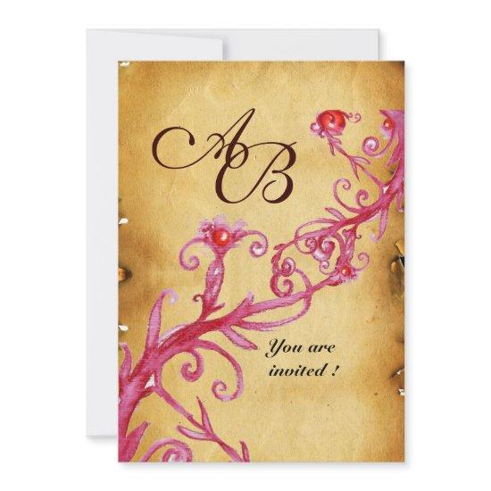 MAGIC BERRIES  MONOGRAM wax seal parchment