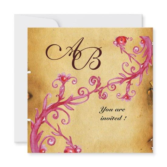 MAGIC BERRIES  MONOGRAM wax seal parchment