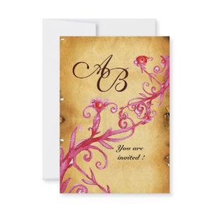 MAGIC BERRIES  MONOGRAM wax seal parchment rsvp