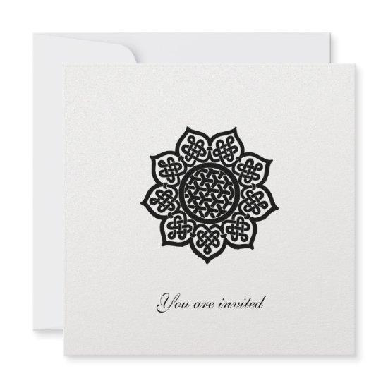 MAGIC EVENT Black White Celtic Knots