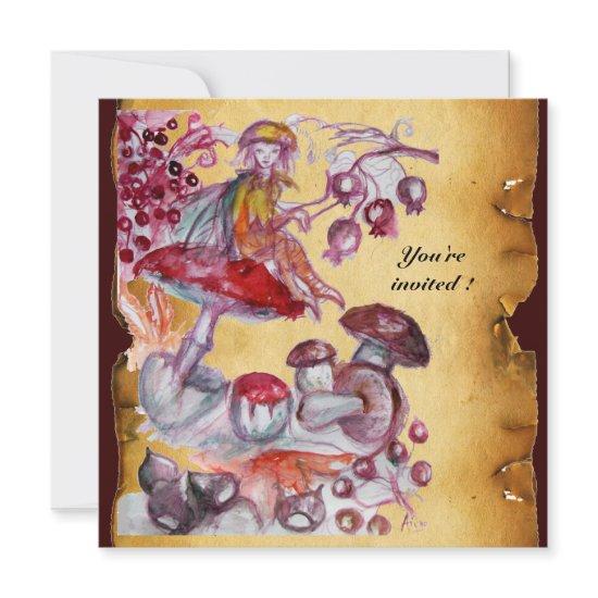 MAGIC FOLLET OF MUSHROOMS parchment