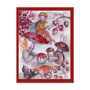 MAGIC FOLLET OF MUSHROOMS POSTCARD