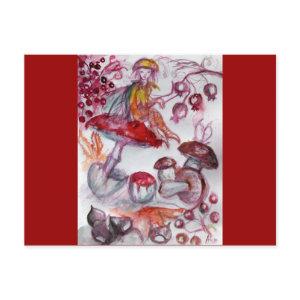 MAGIC FOLLET OF MUSHROOMS POSTCARD
