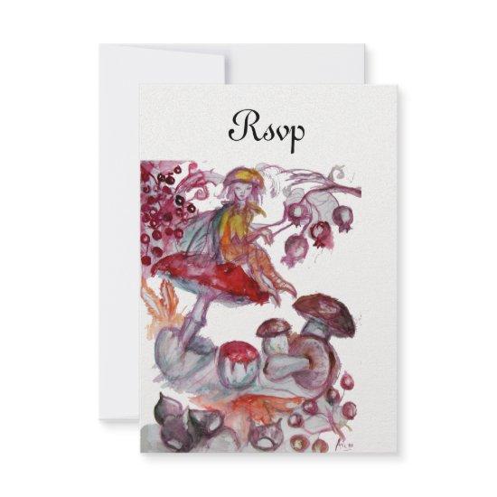 MAGIC FOLLET OF MUSHROOMS Red White Fantasy RSVP