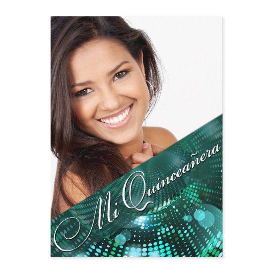 Magic Lights Photo Quinceanera - teal