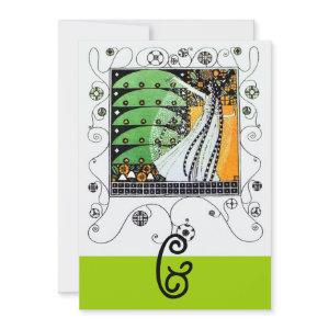 MAGIC OF THE SPRING,bright green  black yellow
