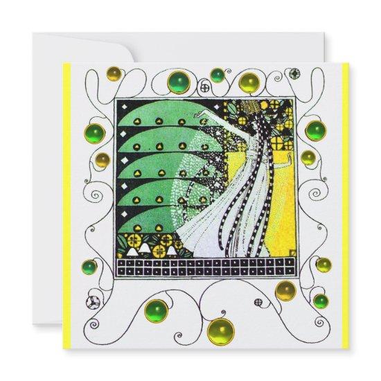 MAGIC OF THE SPRING bright green white yellow