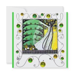 MAGIC OF THE SPRING bright green white yellow