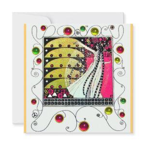 MAGIC OF THE SPRING bright pink black white yellow