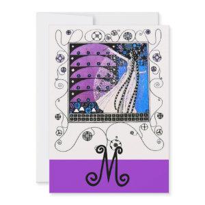 MAGIC OF THE  SPRING ,bright purple black blue