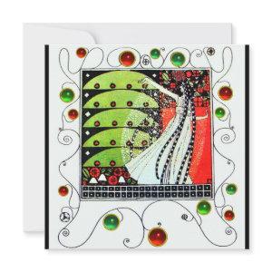 MAGIC OF THE SPRING bright red black white green
