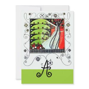 MAGIC OF THE  SPRING ,bright red black white green