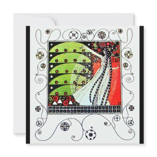 MAGIC OF THE  SPRING ,bright red black white green