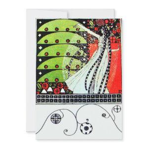 MAGIC OF THE  SPRING ,bright red black white green