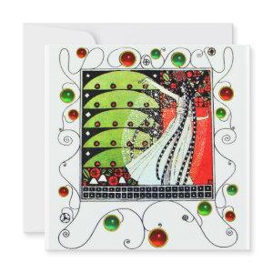 MAGIC OF THE SPRING bright red black white green