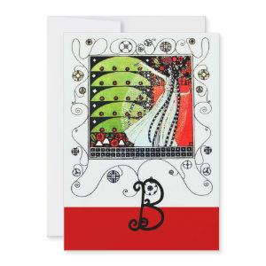 MAGIC OF THE  SPRING ,bright red black white green