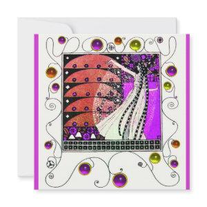 MAGIC OF THE SPRING bright violet black red brown