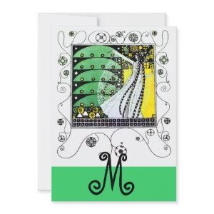 MAGIC OF THE  SPRING ,bright yellow  black green