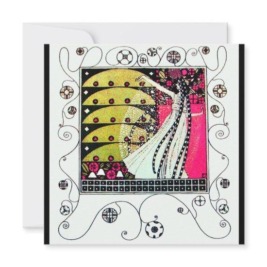 MAGIC OF THE SPRING, Fuchsia,Green Yellow,Black