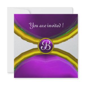 MAGIC RINGS ,MONOGRAM gem purple silver