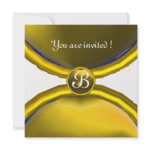 MAGIC RINGS ,MONOGRAM  gem yellow ice