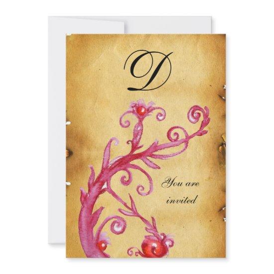MAGIC SWIRL MONOGRAM parchment  vibrant bright