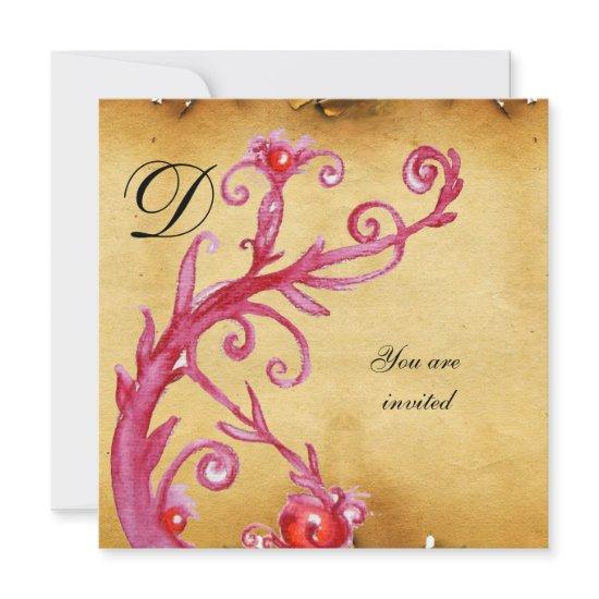 MAGIC SWIRL MONOGRAM parchment  vibrant bright