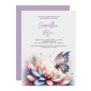 Magical Butterfly Purple Quinceanera