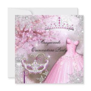 Magical Princess Quinceanera Masquerade Pink
