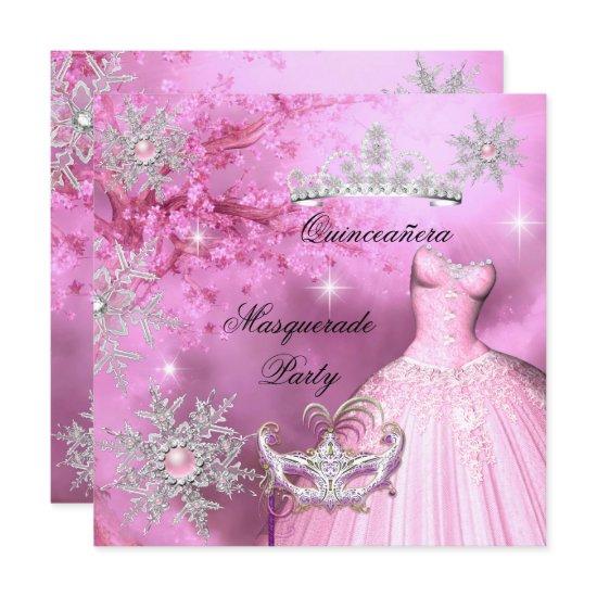 Magical Princess Quinceanera Masquerade Pink