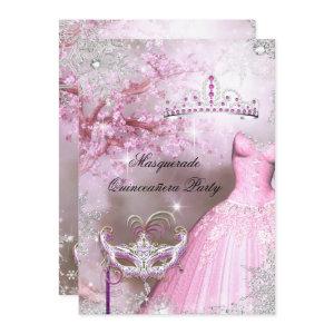 Magical Princess Quinceanera Masquerade Pink