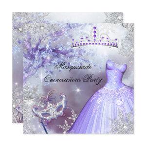 Magical Princess Quinceanera Masquerade Purple