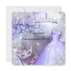 Magical Princess Quinceanera Masquerade Purple