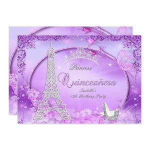 Magical Princess Quinceanera Purple High Heels