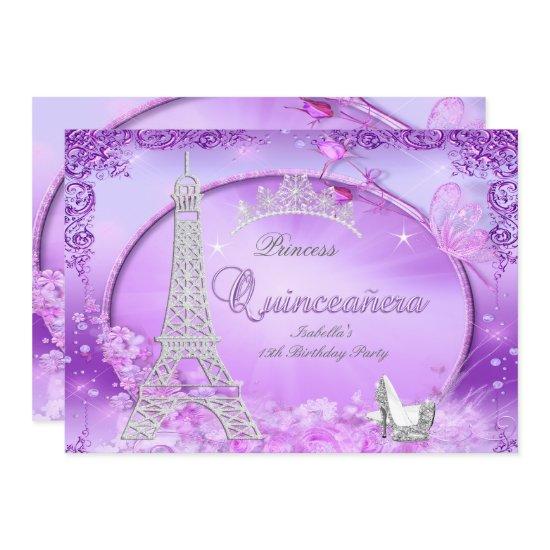 Magical Princess Quinceanera Purple High Heels