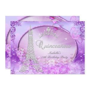 Magical Princess Quinceanera Purple Pink Tiara